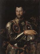 ALLORI Alessandro, Cosimo I dressed in a portrait of Qingqi Breastplate